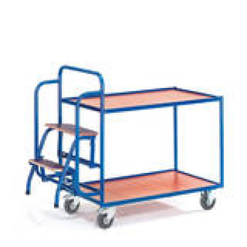Tischwagen mit Trittstufen