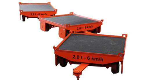 Routenzug Plattformwagen