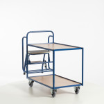 Tischwagen mit 2 Trittstufen (2 Etagen)