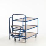 Tischwagen mit 2 Trittstufen (3 Etagen)