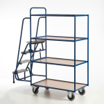 Tischwagen mit 4 Trittstufen (4 Etagen)