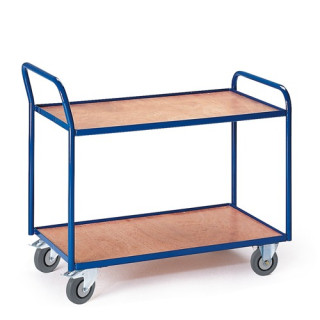 Tischwagen mit 2 Etagen (Griff hoch)