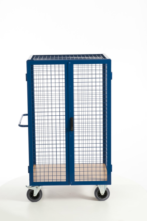 Gitter-Schrankwagen mit Zylinderschloss