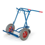 Stahlflaschenkarre mit Stützrad