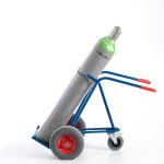 Stahlflaschenkarre mit Stützrad