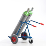 Stahlflaschenkarre mit Stützrad