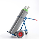 Stahlflaschenkarre mit Stützrad