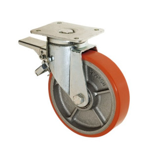 Lenkrollen mit Doppelstopp