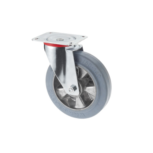 Blaugraue Lenkrollen