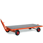 Schwerlast-Industrieanhänger mit 1-Achs-Drehschemel-Lenkung (2t)